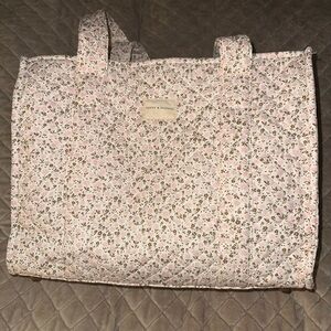 Floral Quilted Tote Bag by Poppy & Peonies